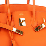 Hermès Orange H Togo Leather Birkin 35 Handbag