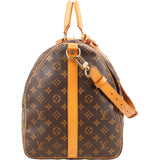 Louis Vuitton Monogram Canvas Keepall 55 Bandoulière Travel Bag