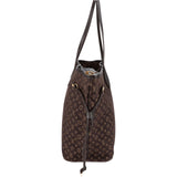 Louis Vuitton Mini Lin Monogram Neverfull MM Shoulder Bag
