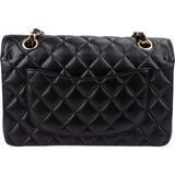 Chanel Quilted Caviar Leather Small Double Flap Shoulder Bag