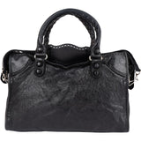 Balenciaga Black Leather City Handbag
