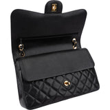 Chanel Quilted Caviar Leather Jumbo Double Flap Crossbody Bag
