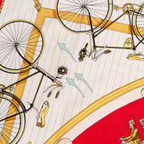 Hermès Les Becanes Silk Carre 90 Scarf Tuch