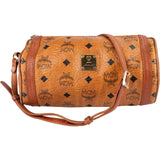 MCM Monogram Visetos Cylinder Bowling Crossbody Bag