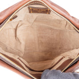 Prada Brown Vitello Daino Bauletto Handbag