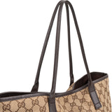 Gucci Monogram GG Canvas Abbey Interlocking G Tote Shoulder Bag