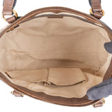 Gucci Monogram GG Canvas Bella Bamboo Tassel Tote Handbag