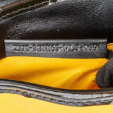 Fendi Yellow Velvet Satin & Patent Leather B. Handbag