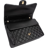 Chanel Quilted Lambskin Maxi Double Flap Crossbody Bag