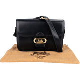 Celine Blue Boxcalf Carriage Triomphe Shoulder Bag