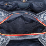 Coach Monogram Signature Chambray Legacy Denim Shoulder Bag