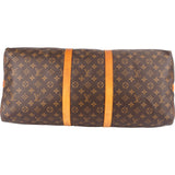 Louis Vuitton Monogram Canvas Keepall 55 Bandoulière Travel Bag