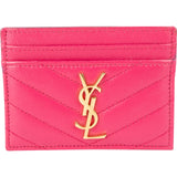 Yves Saint Laurent Pink Grain de Poudre Card Holder