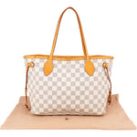 [🔄️B08 / F26] Louis Vuitton Monogram Damier Azur Canvas Neverfull MM Shoulder Bag - vintageandkickz