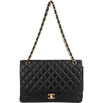 Chanel Quilted Lambskin Maxi Single Flap Crossbody Bag xx Datacode - vintageandkickz