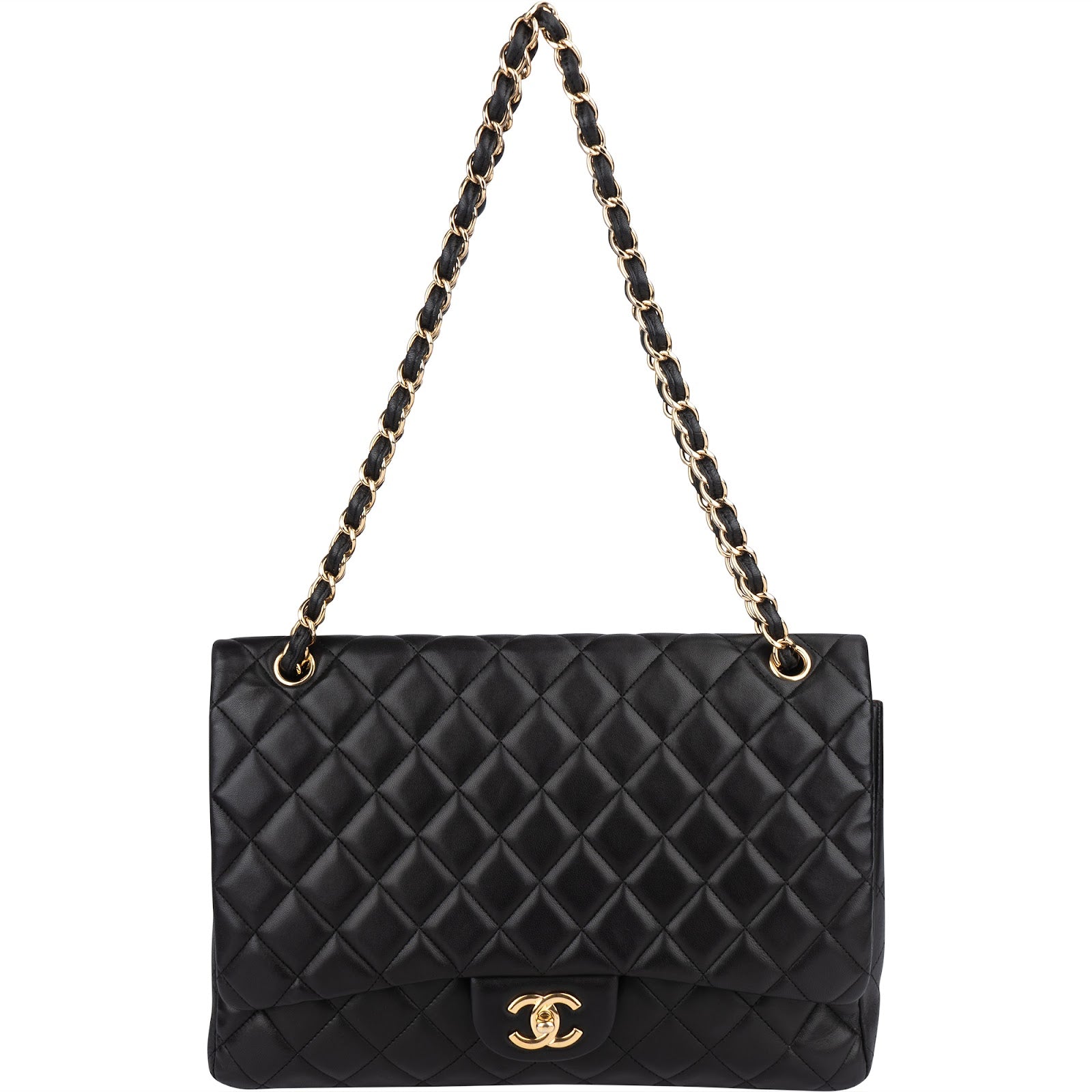 Chanel Quilted Lambskin Maxi Single Flap Crossbody Bag xx Datacode - vintageandkickz