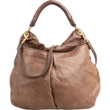 Miu Miu Vitello Daino Leather Coffer Hobo Shoulder Bag