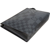 Louis Vuitton Limited Monogram Damier Graphite Pochette Voyage MM Clutch N60444