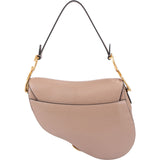 Christian Dior Pink Grained Calfskin Saddle Shoulder Bag