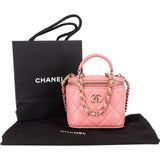 Chanel Quilted Lambskin Mini Vanity Crossbody Bag