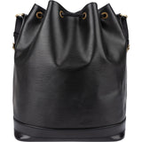 Louis Vuitton Noir Epi Leather Sac Noé Grande Shoulder Bag