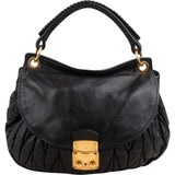 Miu Miu Matelassé Nappa Leather Coffer Hobo Handbag