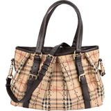 Burberry Haymarket Check Laced Lowry Northfield Shoulder Bag