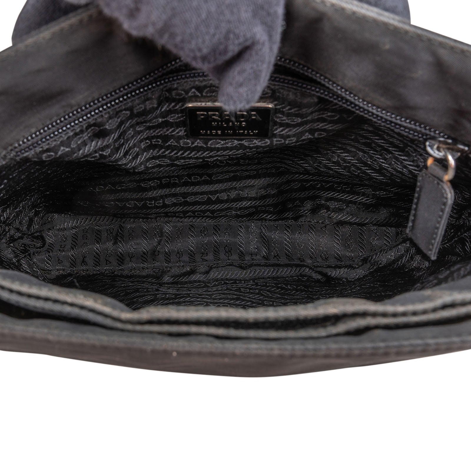 Prada Tessuto Handle Triangle Shoulder Bag - vintageandkickz