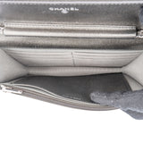 Chanel Quilted Metallic Lambskin Leather Wallet On Chain Crossbody Bag