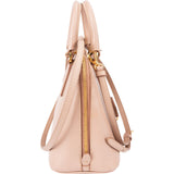 Prada Pink Saffiano Leather Small Promenade Handbag