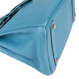 Hermès Blue Jean Birkin 30 Handbag