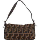 Fendi Monogram FF Baguette  Shoulder Bag