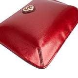 Gucci Patent Leather Heartbit Pochette Handbag