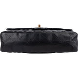 Chanel Quilted Lambskin CC Medium Double Flap Shoulder Bag