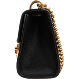 Gucci Grained Leather Padlock Bee Star Print Small Crossbody Bag