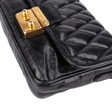Miu Miu Quilted Vitello Shine Leather Small Coffer Crossbody Bag