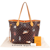 Louis Vuitton Limited Monogram Catogram Neverfull MM Shoulder Bag