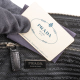 Prada Saffiano Leather Triangle Briefcase Handbag