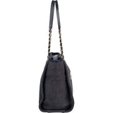 Chanel Denim Deauville Tote Shoulder Bag - vintageandkickz