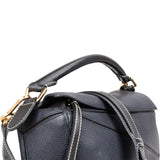 Loewe Grained Tricolor Leather Puzzle Handbag