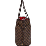 Louis Vuitton Monogram Damier Ebene Canvas Neverfull MM Shoulder Bag
