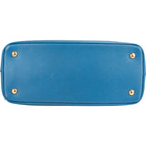 Prada Blue Saffiano Leather Galleria Handbag
