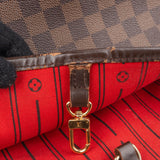 Louis Vuitton Monogram Damier Ebene Canvas Neverfull MM Shoulder Bag