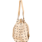 MCM Monogram Visetos Satchel Tote Shoulder Bag