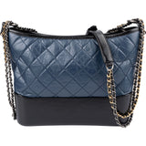 Chanel Aged Calfskin Quilted Gabrielle Hobo Crossbody Bag