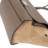 Céline Drummed Suede Leather Trapeze Handbag