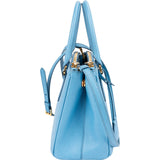 Prada Light Blue Saffiano Leather Galleria Small Handbag