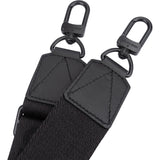 Louis Vuitton Black Leather & Cottton Emblem Adjustable Bags Strap
