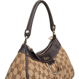 Gucci Monogram GG Canvas Abbey D-Ring Hobo Shoulder Bag