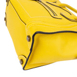 Celine Yellow Drummed Calfskin Luggage Handbag